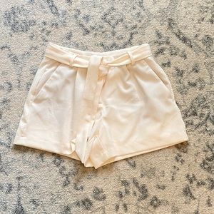 LOFT High Wasted Crepe Tie Shorts size 4